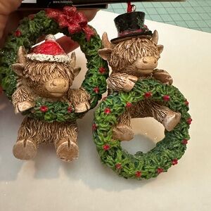 Highland Cow Ornaments